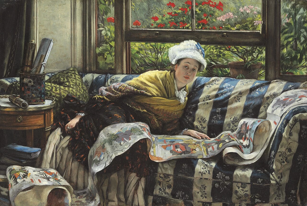 James Tissot - Il rotolo giapponese, 1873, National Gallery of Canada, Ottawa
